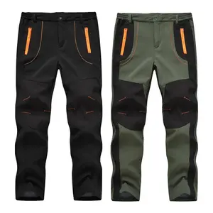 LIA 2 PACK Men's Snow Ski Hiking Pants Waterproof Winter Fleece Lined Pants Camping  Ice Fishing Pants with Belt High Rise Joggers High Waisted Joggers