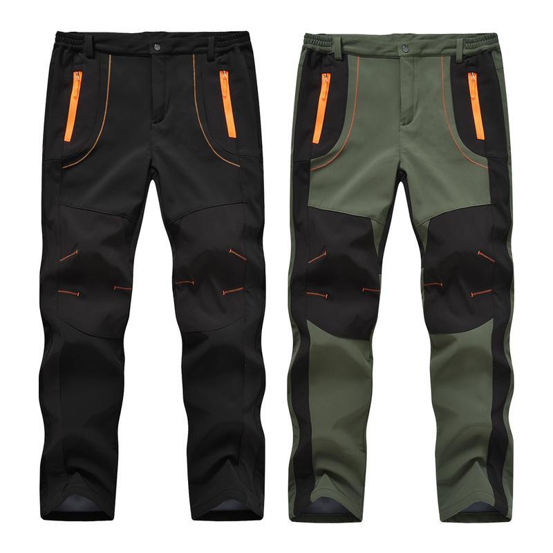 2 PACK Men's Snow Ski Hiking Pants Waterproof Winter Fleece Lined Pants Camping Ice Fishing Pants with Belt High Rise Joggers High Waisted Joggers 2 PACK Men's Snow Ski Hiking Pants Waterproof Winter Fleece Lined Pants Camping Ice Fishing Pants with Belt High Rise Joggers High Waisted Joggers