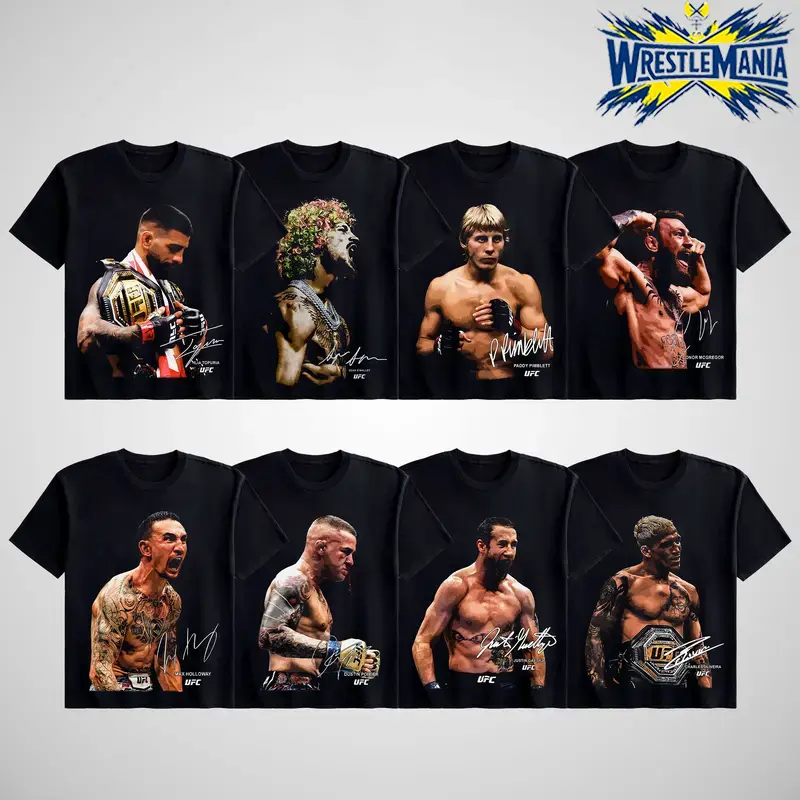 UFC Fighters Collection Tee, UFC Fighters Tshirt MMA Fan, UFC MMA Tee, UFC Champions Sports Shirt, Gift for Him Gift For Her UFC Fighters Collection Tee, UFC Fighters Tshirt MMA Fan, UFC MMA Tee, UFC Champions Sports Shirt, Gift for Him Gift For Her