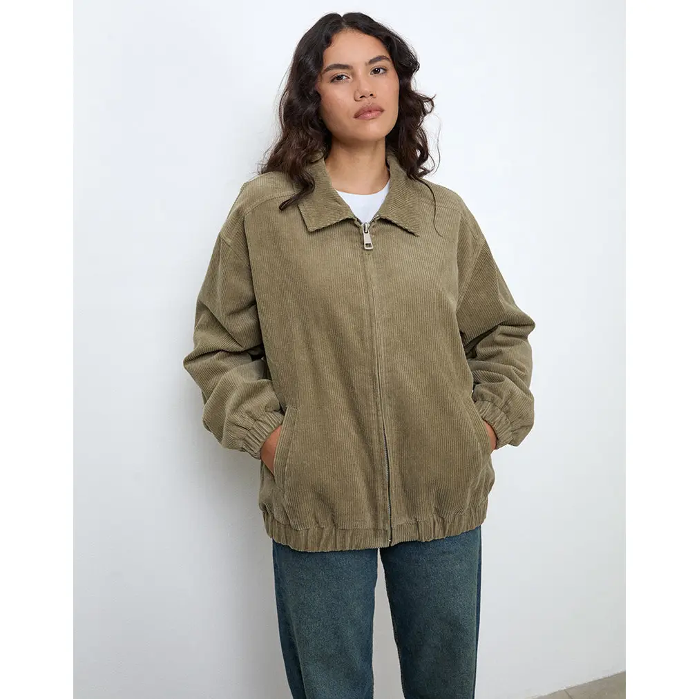 Cavita Jacket in Cord Artichoke Green
