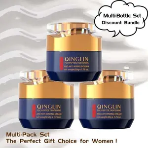 QINGLIN Peptide Firming Lightweight Moisture Oil Vitamins Hydrate Smooth Nourishing Full Face Cream Fulla Face Moisturizing Skincare Cream Fcial Hydration & Moisturization