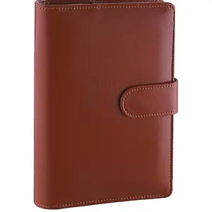 Cash Stuffing Binder A6 Size with 1 Binder & 8 Cash Zipper Envelopes, Brown Color perfect organizer