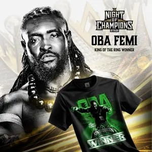 Oba Femi Night of Champions 2026 King of the Ring Winner T-Shirt, WWE Merch, Gift For Wrestling Fans