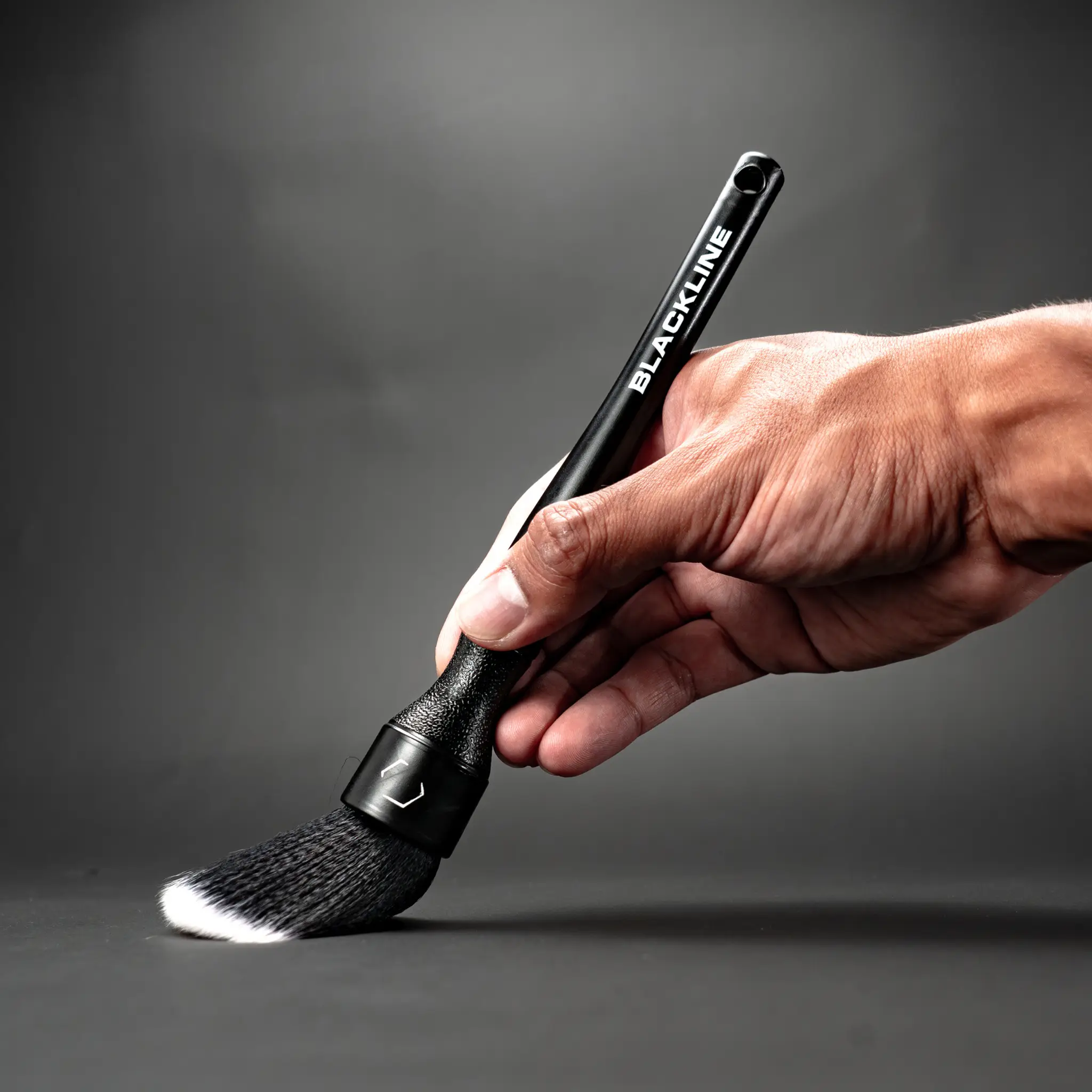 BLACKLINE® ULTRA-SOFT DETAIL BRUSH SET - 2-Pack Of Ultra-Soft Detail Bushes For Plastics, Leather, & Emblems