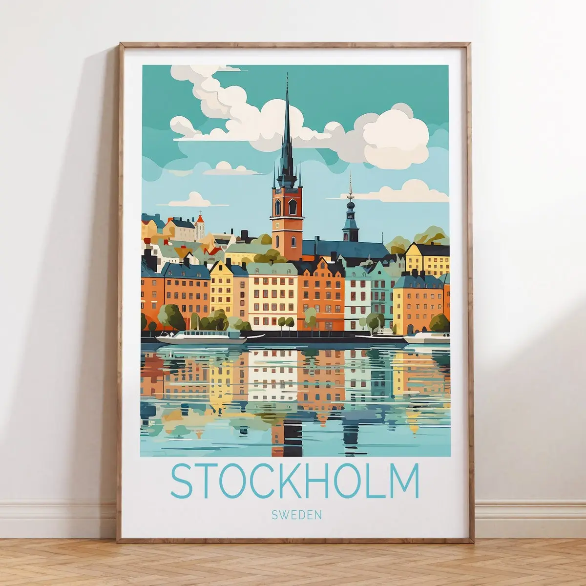 Stockholm Sweden Poster, Stockholm Sweden Travel Poster, Sweden Travel Gift, Unframed, Room Decor, Stockholm Sweden Travel Wall Art, Traveler Gift