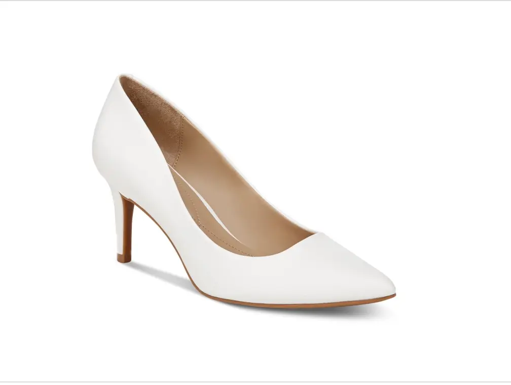 Jeules Womens Padded Insole Pointed-Toe Pumps