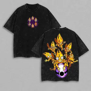 JoJo's Bizarre Adventure - Guido Mista Anime Vintage Washed Tee Unisex Anime Heavy T-shirt, graphic tee, anime merch fan, outfits men Fabric Top