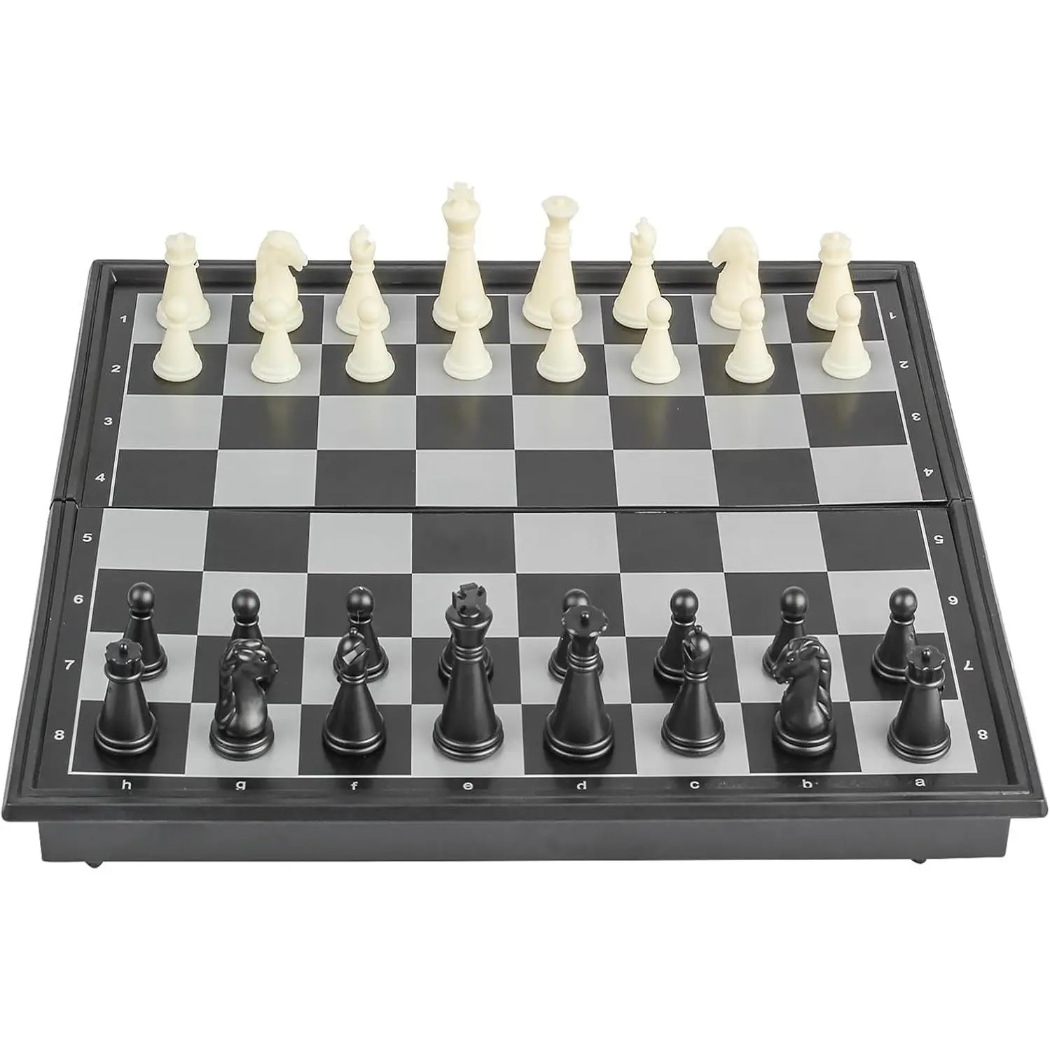 Magnetic Travel Chess Set - 7.6-Inch Lightweight Foldable Portable Board Game with Magnetic Chess Pieces, Built to Last Compact Design for Family Play, Road Trips & On-The-Go Use