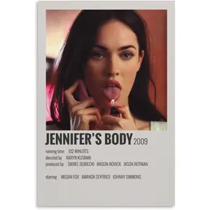 Horror Movie Poster 90s Jennifer's Body Poster Decorative Canvas Wall Art Living Room Posters Bedroom 08x12inch(20x30cm)