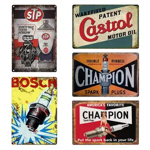 Retro Metal Tin Sign | Vintage Advertising Wall Decor | Auto-Enthusiast Garage Art Plaque | Perfect Gift for Car Lovers, Mechanics & Classic Car Spaces | Retro Style Wall Ornament