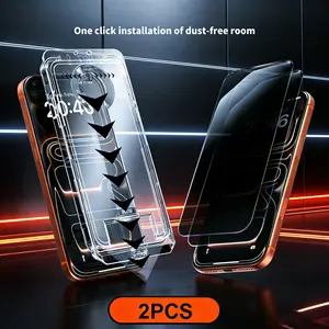 Privacy Screen Protector 2 Pack for iPhone,Samsung - Crystal Clear, Scratch Resistant, Plasma Plating Process, High Quality Design.