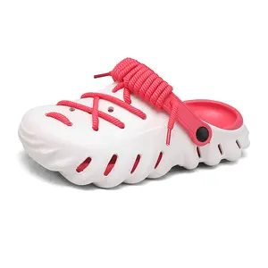 Platform Clogs for Women and Men Closed Toe Breathable Slip On Garden Shoes with Adjustable Back Strap Chunky Thick Sole Casual Summer Sandals Lightweight Cutout Mule Slippers for Beach Pool Travel Indoor Outdoor Walking Summer Streetwear Girl Footwear