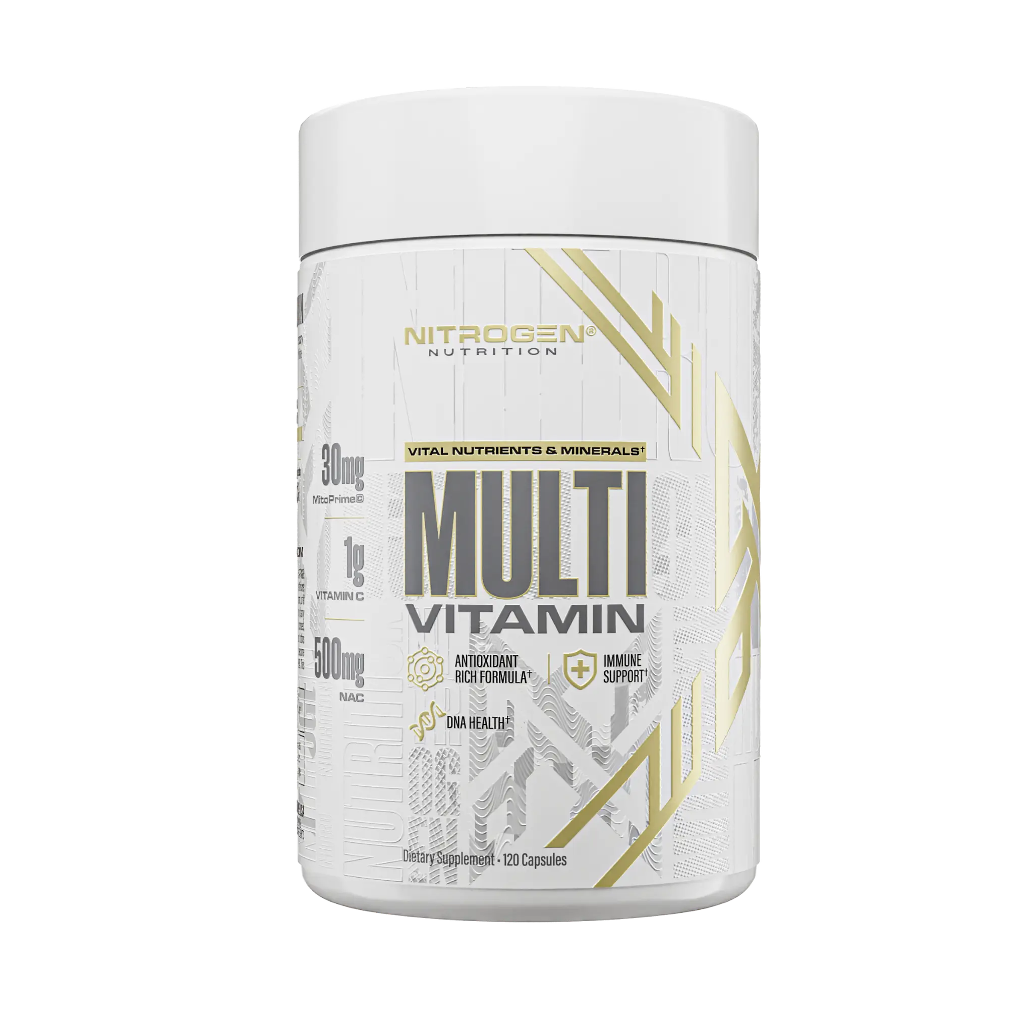Nitrogen Premium Daily Multivitamin | Complete Vitamin & Mineral Formula for Men & Women | Supports Daily Energy, Immune Health, Heart & Bone Health, Cellular Function & Overall Wellness | Daily Nutritional Support