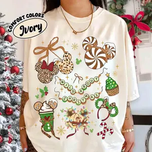 Youth & Adult Shirt Coquette Bow Animal Kingdom Christmas 202 Shirts Comfort Colors/Gildan, Wild About Christmas Tee, Family, BMTT2706