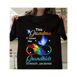 This Grandma Loves Her Grandkids... Grandma T Shirts, Mom T Shirts, Mom Shirts, Gifts for Mom Grandma Size Tops