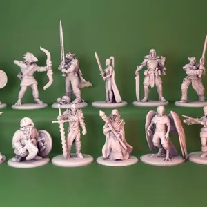 3D Printed DnD Character Figurines - 12 Detailed Pieces for Tabletop Roleplaying, Party Game Use, Home Decoration, Decor & Ornaments