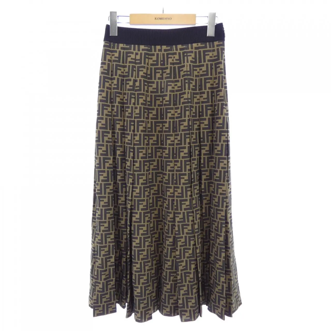 Pre-owned FENDI Silk Small Leather Goods Skirt