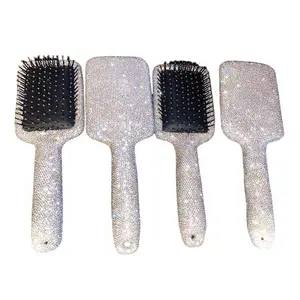 Diamond Encrusted Paddle Hair Brush