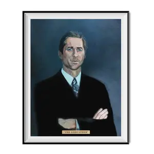 Mitch Martin The Godfather Portrait Painting Poster Print