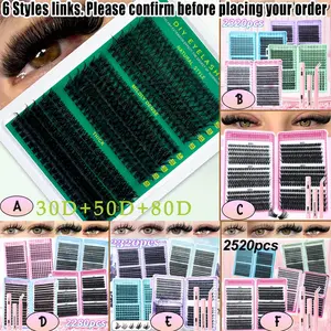 Cluster False Lashes, Multiple Styles, D-Curl, Easy DIY Personal Lashes, Perfect for Daily Use, Parties, Travel, Gift Idea