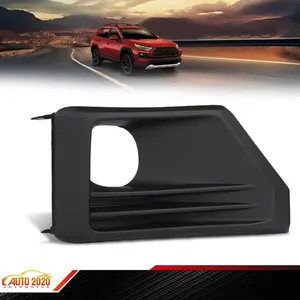 TO1039226 Front Right Fog Light Bezel Black Passenger Fits 2019-2023 Toyota RAV4