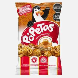 Popetas Caramel Popcorn - Crunchy Caramel Coated Gourmet Corn Snack 165g
