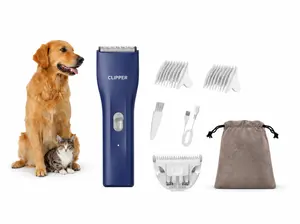 Deolux Store Pet Hair Clipper – 7500RPM Waterproof Cordless USB Rechargeable Dog & Cat Grooming Trimmer, Stainless Steel Replacement Blade, Guide Combs, Quiet Motor, Easy-Clean Design, Smooth Cut, Travel Kit, Grooming Accessories