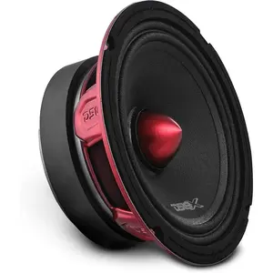 PRO-X6.4BM 6.5" Mid-Range Loudspeaker with Bullet 250 Watts RMS, 500 Watts Max Power, 4-Ohm - 6.5 inch Car Speakers for Pro Audio Builds