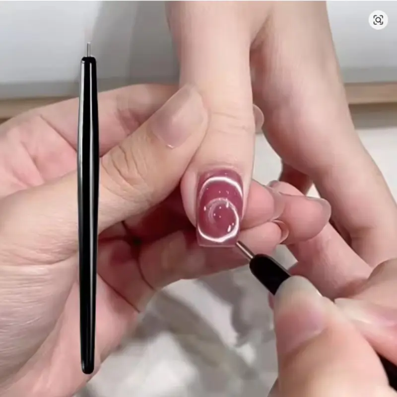 1/2/3pcs Magnetic Nail Pen with Steel Ball, Strong Magnet Adhesive Manicure Tool for Home Nail Art, Cat Eye Gel, Nail Polish and Nail Art Accessories, Convenient Daily Use