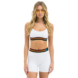 LOGO ADJUSTABLE BRALETTE - WHITE