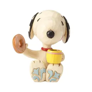Enesco  Peanuts by Jim Shore Snoopy Donut & Cof fee mini