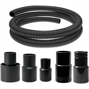 10 Feet Long Dust Collection Power Tool Hose Kit with 5 Accessories for Various Tools and Vacuum Cleaners