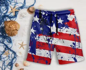 Patriotic USA Couple Swimwear Set, Bikini and Board Shorts