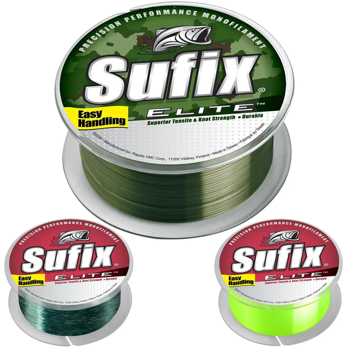 Sufix Elite Monofilament Fishing Line - 330yd, Micro Resin, Proprietary Extrusion Process, Easy Handling, Exceptional Performance, Superior Tensile & Knot Strength, Virtually No Memory