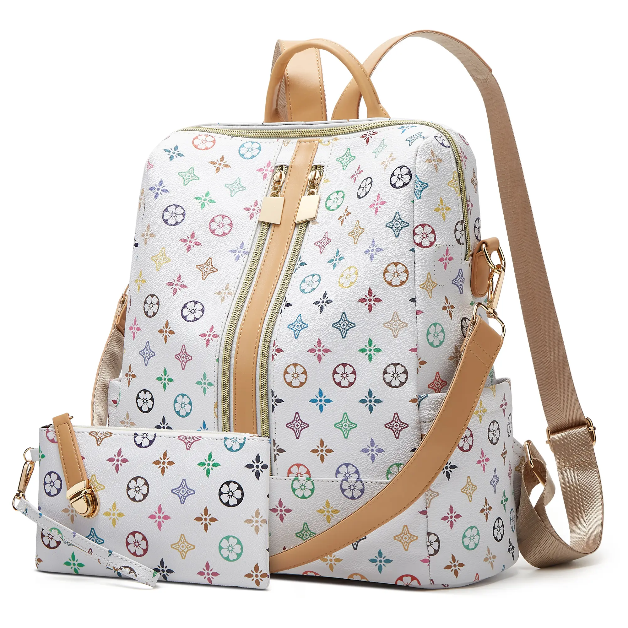 Triwhite Double Zipper