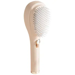 One-Clicks Clean Hair Comb Telescopic Massage Comb Self Clean Brush