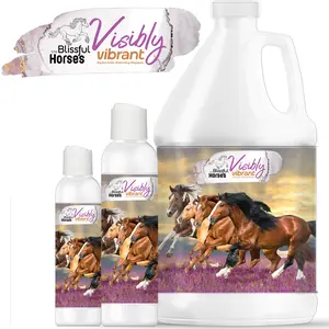 Visibly Vibrant Horse Shampoo - Gentle Cleansing Formula for Horse Hair with Natural Ingredients