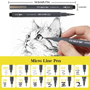 12pcs Sketch Pen Set, Professional Art Drawing Tools, Ideal for Anime Design, Line Art, Doodles, Office Supplies