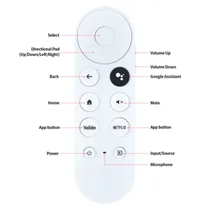 New Replaced Voice Remote Control For Chromecast With Google TV Bluetooth G9N9N