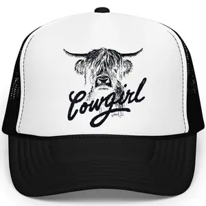 Cowgirl Trucker Hat for Women – Western Cowboy Snapback Baseball Cap – Cute Country Concert Rodeo Hat for Nashville Trips, Ranch Girls & Southern Style