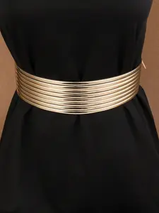 Handmade Evening Dress Accessory PU Leather Elastic Waist Belt Casual Waistband for Women, Casual Style All Seasons Fashion, Perfect Fit Design, Pu Leather Belts