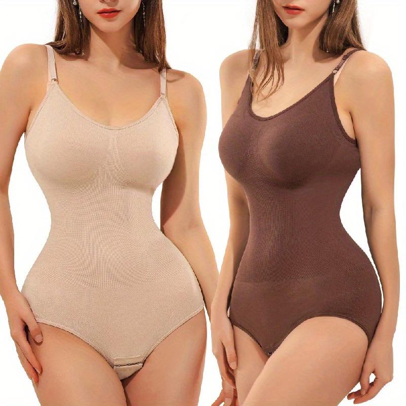 Women's Slimming Waist Trainer Bodysuit - Full Body Shaper For Enhanced Fitness & Style, Nylon Blend, Hand Wash Only