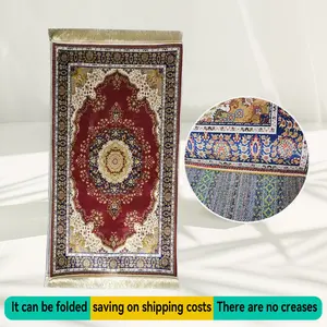 Muslim prayer mat, non-slip foldable home prayer mat, tassel pilgrimage mat, thickened kneeling mat for pilgrimage activities