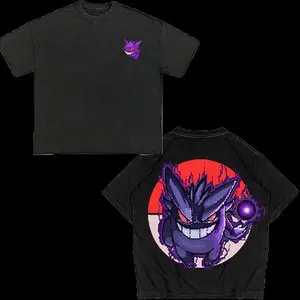 Gengar Ghost shirt, Gengar 2 Sides shirt, Gengar shirt, Gengar Pokemon Vintage Shirt, Dark Ghost Kaiju Japanese Style shirt, Japanese Anime Movie Film Nerd Gaming Novelty Funny Unisex shirts