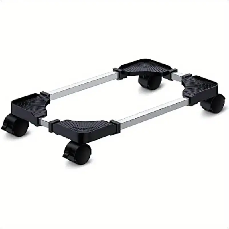FULKUN PC Tower Stand with WheelsAdjustable Mobile CPU Stand VentilatedComputer Tower Stand for Floor Use Locking Caster Wheels 100LB Load Capacity