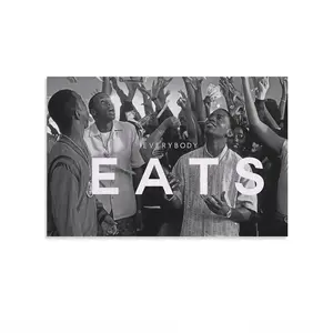 Paid in Full Retro Poster – Everybody Eats Classic Movie Wall – Vintage-Inspired Home Decor Canvas Painting art