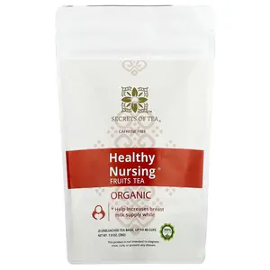 Secrets of Tea Healthy Nursing® Fruits Tea, Caffeine Free, 20 Unbleached Tea Bags, 1 oz (28 g)