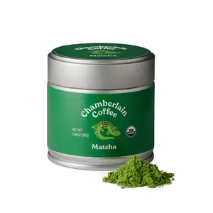 Chamberlain Coffee Ceremonial Matcha Green Tea Powder - First Harvest - Japanese Green Tea + Original Grade Matcha - Hot or Iced - Organic, Vegan & Gluten-Free Matcha Powder - (30g / 1.06 oz)