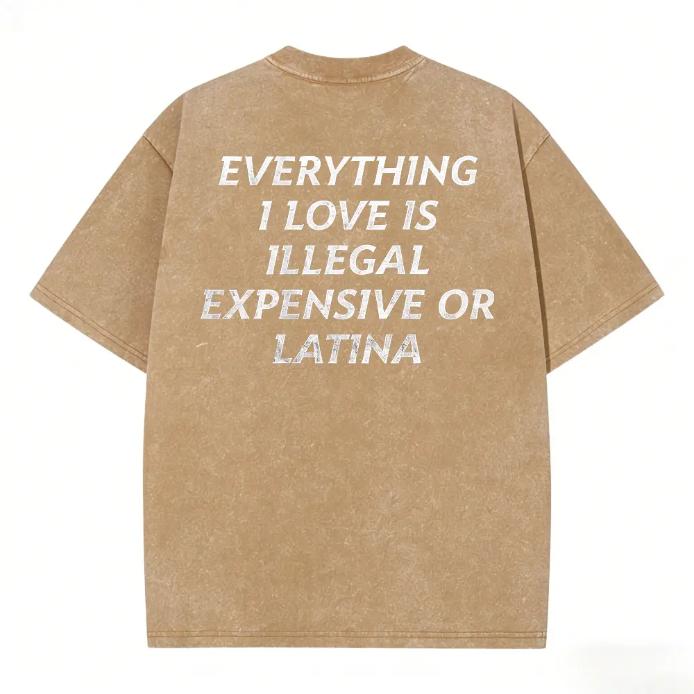 Washed T-shirt-Coffee