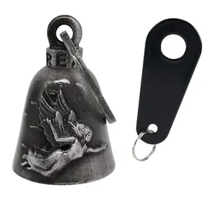 Dream Apparel Christmas/Halloween Bell, Gremlin/Guardian Motorcycle Bell/Motorcycle Key Chain for Bikers Women Men W/Hanger,Biker Bell for Riders,Good Luck Riding Bell Spirit Bell Moto Accessories